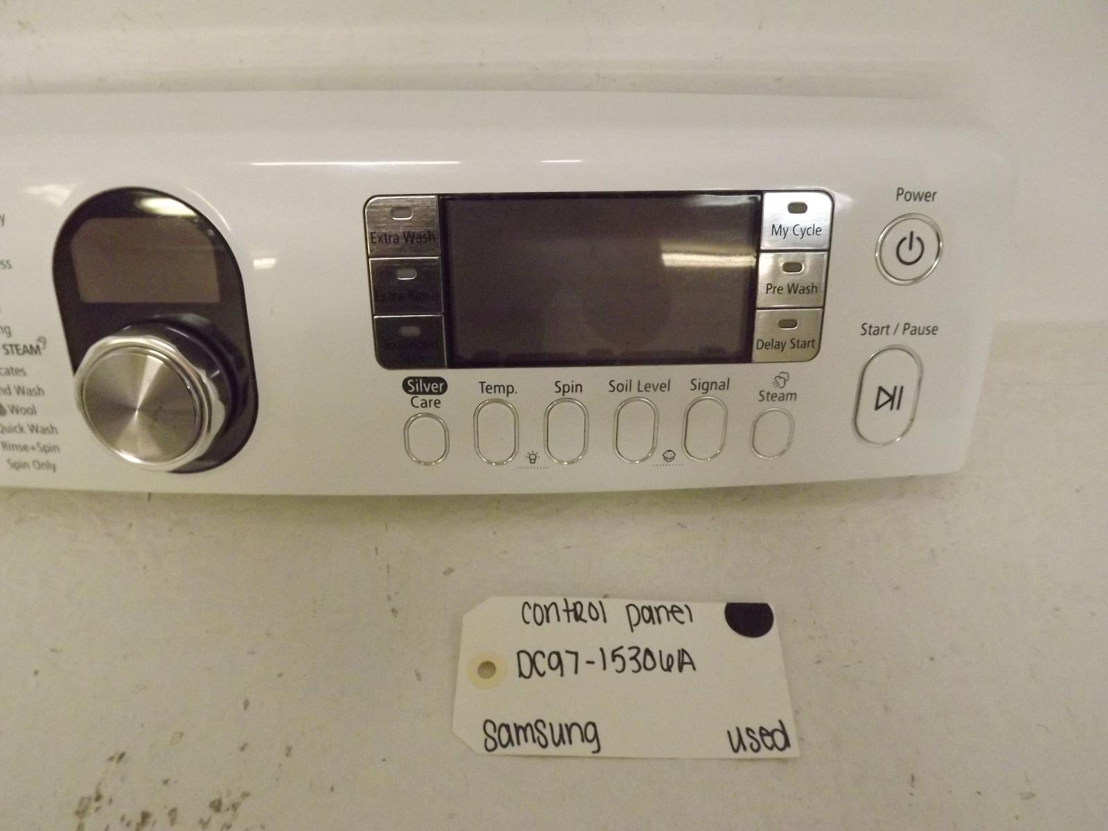 Samsung Washer DC97-15306A Control Panel Used Samsung Washer DC97-15306A Control Panel Used